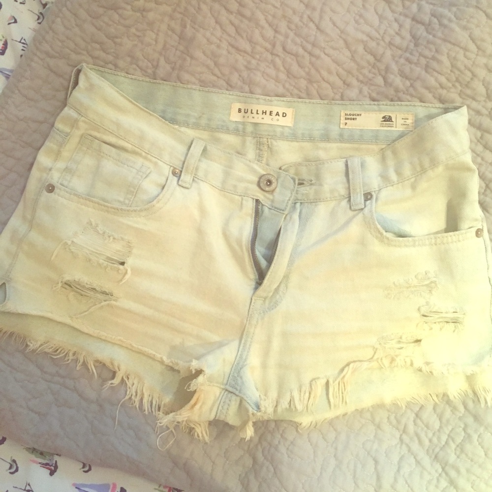 BULLHEAD distressed denim shorts